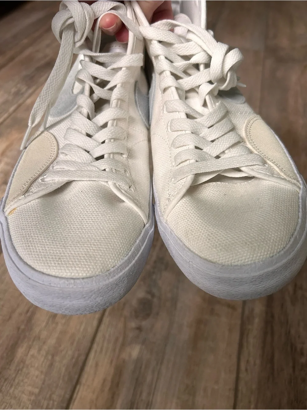 Nike SB Blazer Court Mid Premium SB 'Warning Label' White Men US 10.5 UK 9.5
